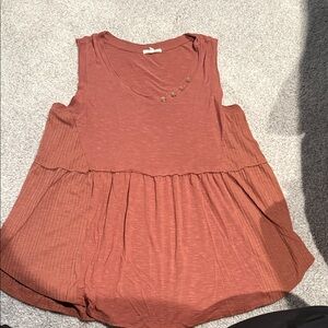 Maurices Women's Tank Top in Warm Terracotta